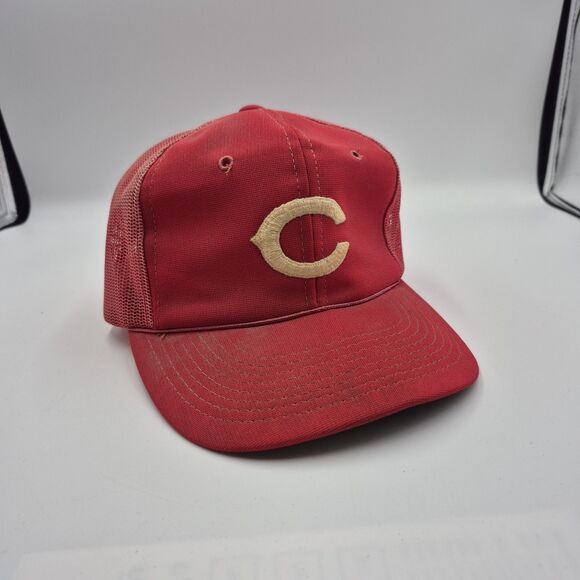 VINTAGE CINCINNATI REDS MLB TRUCKER SNAPBACK HAT MADE IN KOREA - Picture 1 of 5